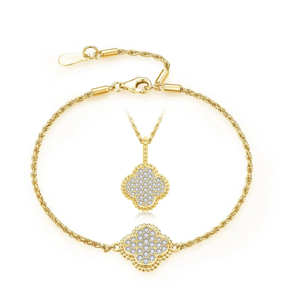 All D Color VVS1 Moissanite Jewelry Set