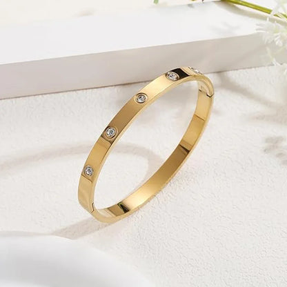 Gold Plated Bracelet Love bangle Set
