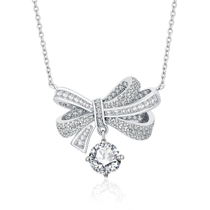 925 Sterling Silver Diamond Necklace