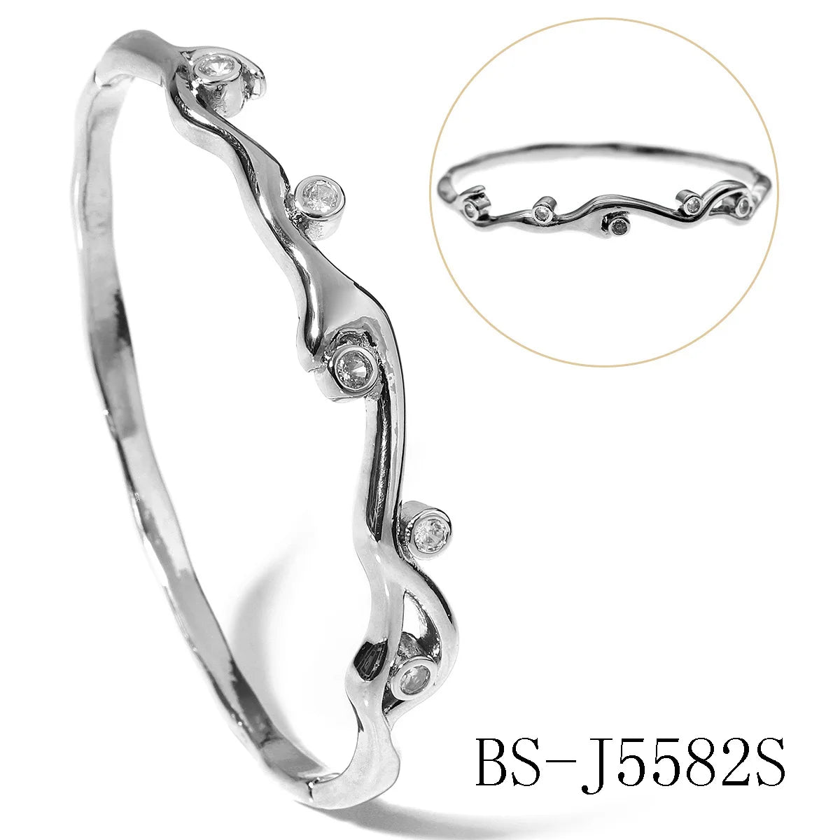 Zirconium Opening Bracelet