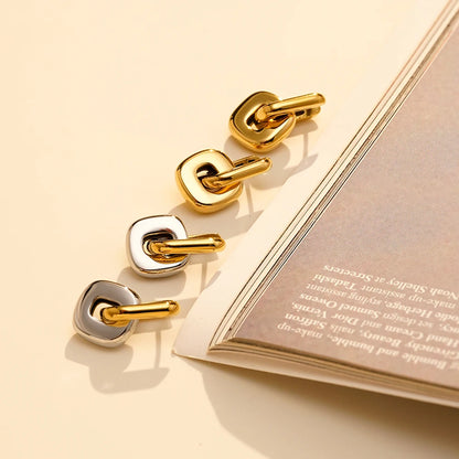 U Shape Earrings 18K Gold Plated
