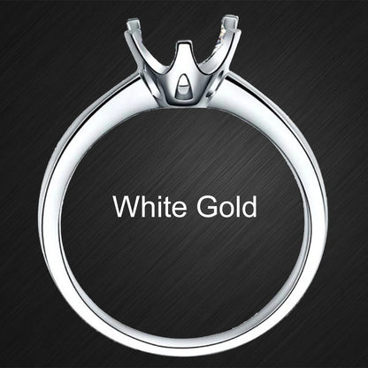 ORELIA Moissanite Wedding Band Round Brilliant 14K 18K 9K  Ring Dainty Sweet VVS 1 Clarity D Engagement Rings Jewelry