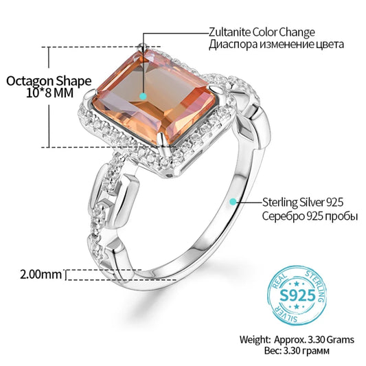 Zultanite Gemstone Ring