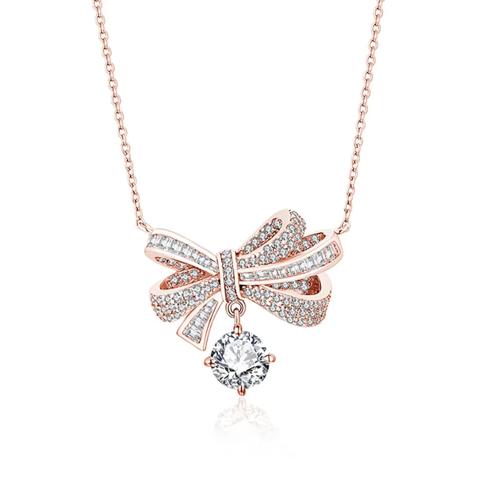 925 Sterling Silver Diamond Necklace