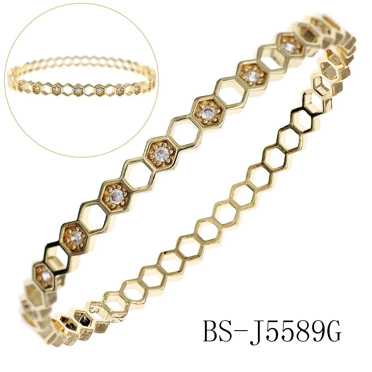 Zirconium Opening Bracelet