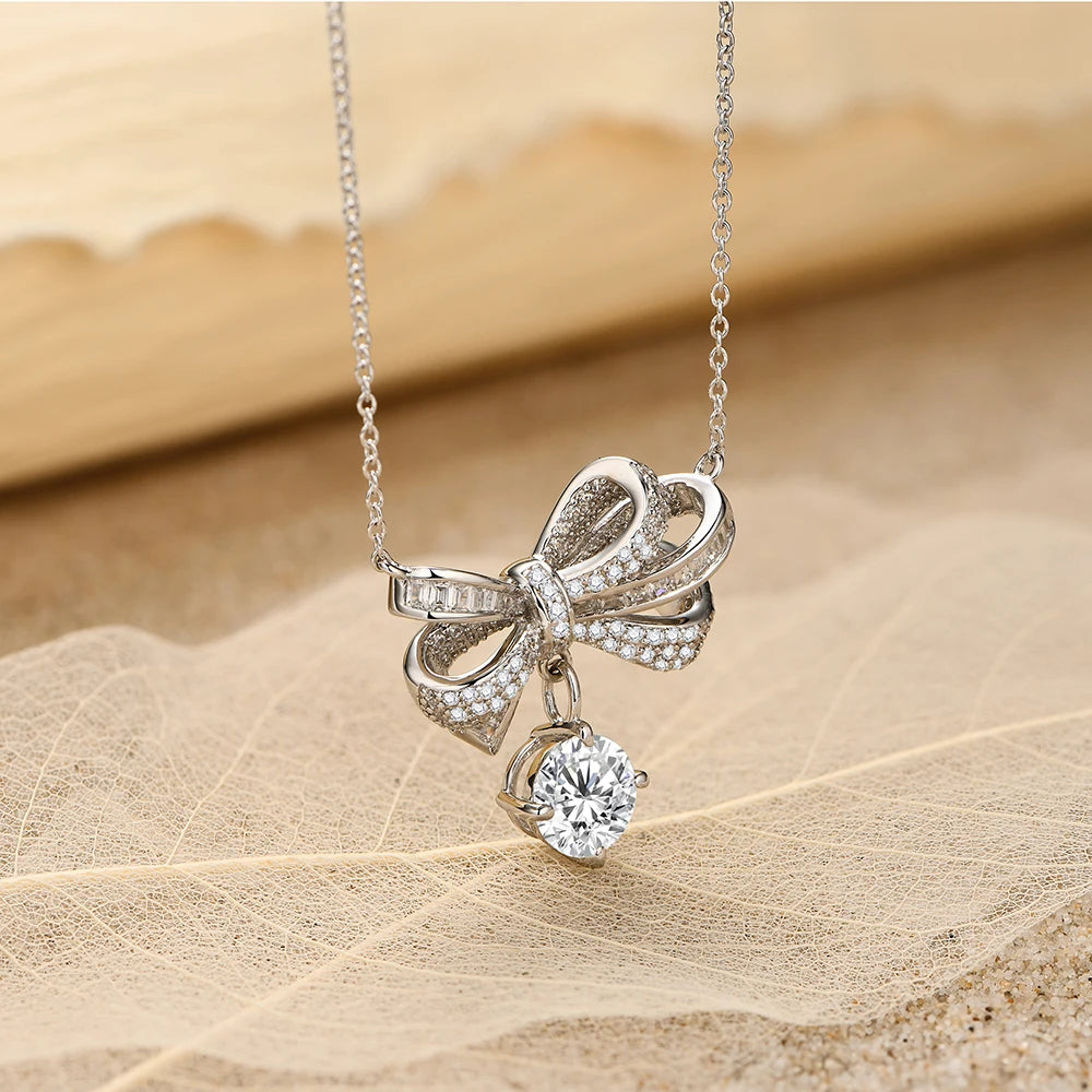 925 Sterling Silver Diamond Necklace