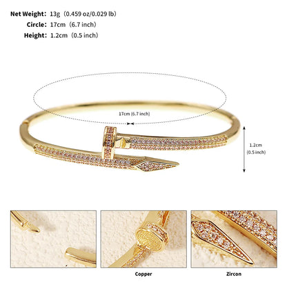 Zirconium Opening Bracelet