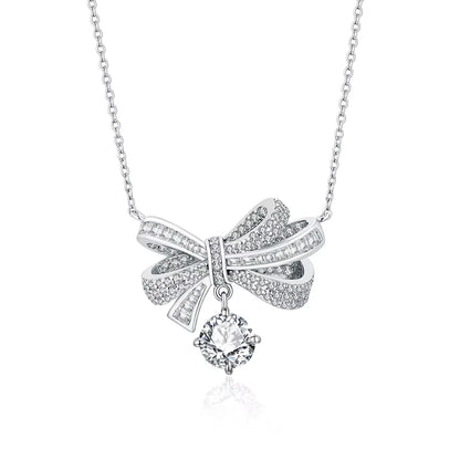 925 Sterling Silver Diamond Necklace