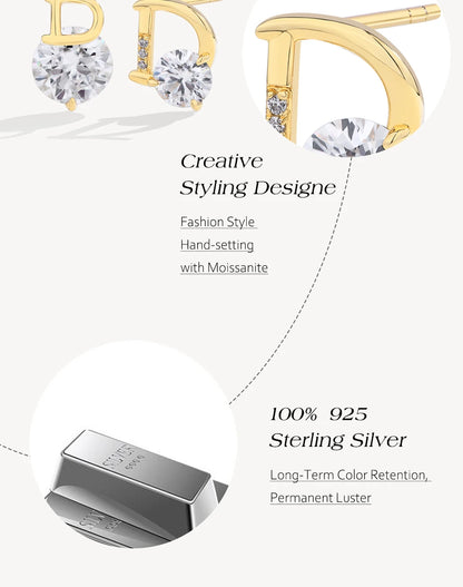Moissanite Stud Earrings
