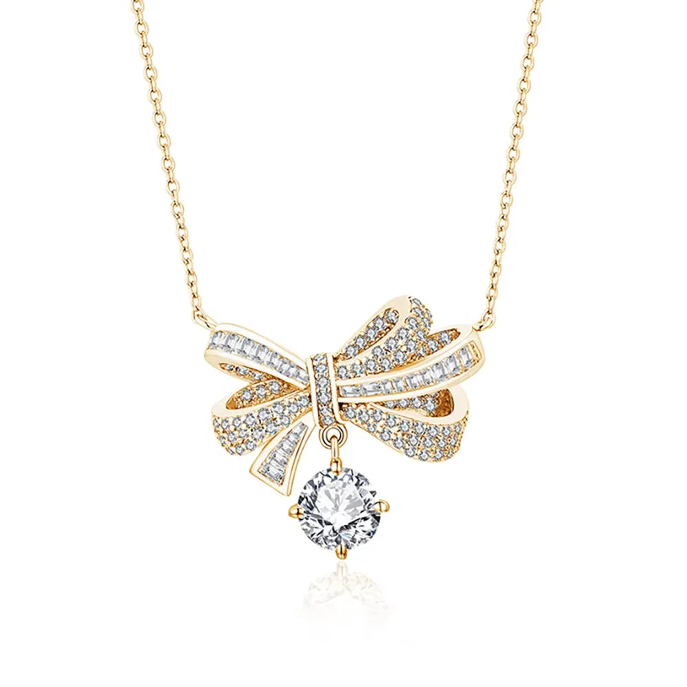 925 Sterling Silver Diamond Necklace